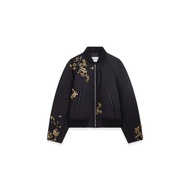 DRIES VAN NOTEN Embellished Bomber Dark Navy Unused
