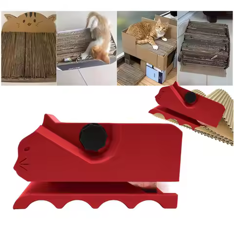 Cardboard Cutter for Cat Scratching Board 3D Printed Card Board Cutter Creative Box Cardboard Tool H