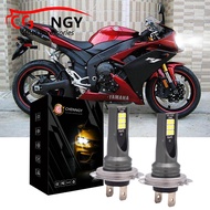 มาใหม่ล่าสุดสำหรับ Yamaha YZF R1 R3 2007-2018 - 2X H7ไฟหน้ารถมอเตอร์ไซค์แบบ LED หลอดไฟ6000K สีขาวหลอ