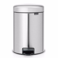 Brabantia ถังขยะ สแตนเลสแบบเหยียบ 3ลิตร จับไม่เป็นรอยนิ้วมือ Pedal Bin 3L,Matt Steel Fingerprint Pro