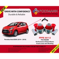 Polymann Perodua Axia B200 (2014 - 2018) Front Lower Arm Performance PU Bush (Not Silicone Bush, Not