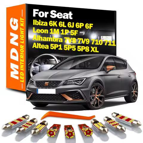 Canbus Car Bulb LED Interior Light Kit For Seat Ibiza 6K 6L 6J 6P 6F Leon 1M 1P 5F Altea 5P1 5P5 5P8