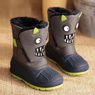 Children Snow Boots 2023 Lovely Cartoon Unicorn Waterproof Kids Boots Boys Girls Winter Boots Plush 