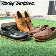 Perfectly Outfit Men’s Excellent Classic HarIey Davidson Loafer Boat Shoes Kasut Lofer Lelaki Terung