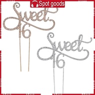 WIN Sweet 16 Cake Topper 16th Birthday Party Themes With for Rhinestone Decoration A