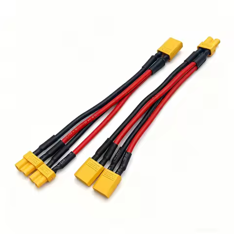 XT30 Female / Male XT-30 Parallel Cable Wire Y Lead 1M2F 1F2M 16AWG 10CM Battery Charger Cable for R