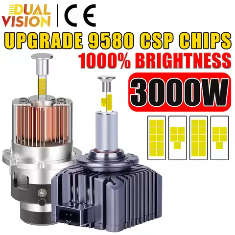 D2S D4S Led Car Headlights Bulb D1S D3S D2R D4R D1R D3R LED Car Light High power 3000W Plug&Play 957