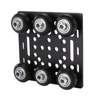 1-Pack Assembled 2040 V Gantry Plate Kit with 6pcs V Solid POM Wheels Only Compatible with 2040 4040