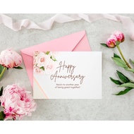 (Content Of 100pcs) Happy Anniversary Greeting Card/Happy Anniversary Greeting Card