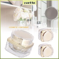 YVE 5g 10g 20g 30g 50g Face Cream Bottle, Refillable Square Empty Makeup Jar, Thickened Portable Tra