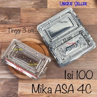 [Isi100] Mika Cake 4C ASA Size 13x7x3 cm Foodgrade PET Material 4 C Mika Cake Snack Wet Bread Snack 