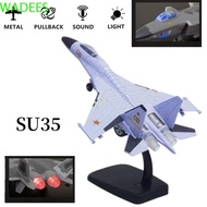 WADEES Fighter Aircraft Toy, with Light Sound F16 F22 F35 Aviao Plane Model, Cake Topper Pullback & 