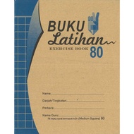 RWT Exercise Book BUKU LATIHAN F5 80PAGE 单线本/大方格/中方格/中小方格/小方格/ 100/120PAGE 单线本