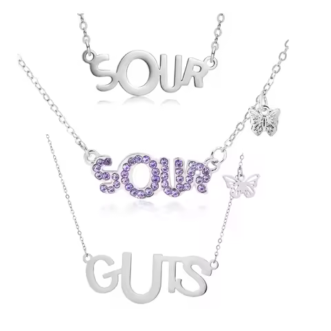 Olivia Sour GUTS Necklace Singer Inspired Gifts for Women Fan WORLD TOUR Gift for Best Friend Sister