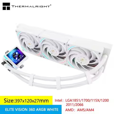 Thermalright ELITE VISION 360 ARGB All-in-one water cooling radiator，2.73-inch/DIY/magnetic IPS LCD 