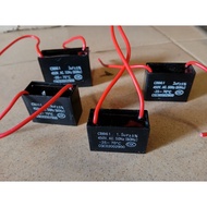 Kapasitor Kipas CBB61 450V AC 1.5uF 2uF 2.5uF 3uF Siap Wayar Untuk Kipas Siling Dinding Berdiri Fan 