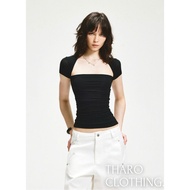 Shrug Cup Bra, Short Sleeves Off Shoulder Top - Tharo Clothing [AO00285]