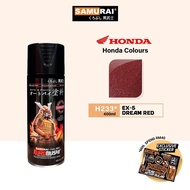 Samurai H233 Ex-5 Dream Red Honda Colour - Aerosol Coating Spray Paint for Automotive Car Motorcycle