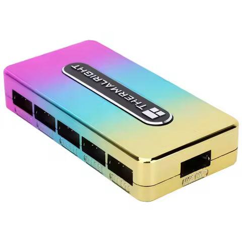 Thermalright 1To10 FAN-RGB HUB-Controller ARGB/RGB HUB Controller REV.A 5V ARGB Lighting Hub 10-Port