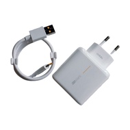 Gw TRAVEL CHARGER OPPO SUPER VOOC 65W 1 SET CHARGER Head+MICRO USB Cable V8/TYPE C GRADE ORI Patent Quality