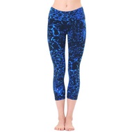 【NAMASTE】Joy 無接縫雕塑八分褲 - 泡沫藍