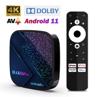 Smart TV Box Android 11 OS  Certifications 4GB 32GB 64GB 4K HDR AV1 Dulby Amlogic S905Y4 Android TV Box