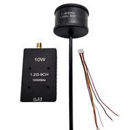 1.2G 10W Wireless FPV Video Transmitter Ultra Long Range UAV VTX 25mW 10000mW Adjustable RF Power