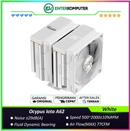 Ocypus Iota A62 White Matrix Digital Display Dual Tower Air Cooler