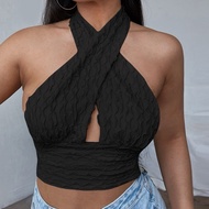 Sexy Halter Neck Crop Top