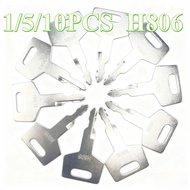 H806 1/5/10Pcs Ignition Key 17001-00019 H806 180845 Compatible with Takeuchi Excavators Compatible w