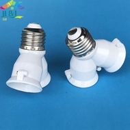 [H&L] 2 In 1 Dual E27 Lamp Holder Converter For Bulb Lighting LED Base Screw Light Lamp Bulb Soet E2