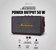 BOM-89 (Monaco) ลำโพงบลูทูธสไตล์เรโทร กำลังขับ 50W รองรับไมโครโฟน    TWS  MP  USB EQ