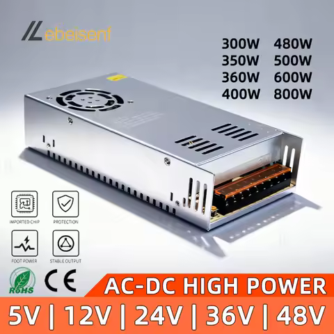 AC DC Switching Power Supply Transformer 5V 12V 24V 36V 48V 300W 350W 360W 400W 480W 500W 600 800W f