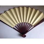Plain Calligraphy Fan Rice Paper Fan/ Plain Paper Wooden Fan/