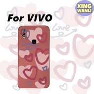 [AX] เหมาะสำหรับเคส  Vivo V11i ที่สีหัวใจความรักเคสโทรศัพท์กันลื่น