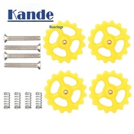 4pcs M3 Hot Bed Leveling Kit M3 Plastic Nut Stainless Steel Springs Screw Heated Bed Kits For Ender 