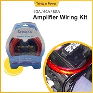 Car Amplifier Wiring Kit 4GA 6GA 8GA Audio Subwoofer AMP Fuse Holder Wire Cable Power Kit AMP Cable 
