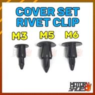 COVER BODY SET RIVET CLIP TRIM YAMAHA Y15ZR Y15 LC135 NVX155 NMAX XMAX HONDA RS150 RS150R VARIO VF3i RFS150 EX5110