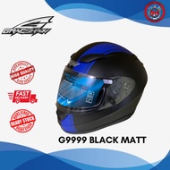 Helmet Gracshaw G9999 Full Face Black Matt G9999 GC Helmet (READY STOCK) Helmet Full Face Gracshaw