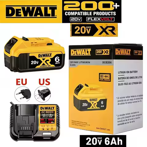 DeWALT 100% Original Battery 20V/60V 5Ah 6Ah 9Ah MAX FlexVolt for DCB606 DCB205 DCB206 DCB209 DCB182