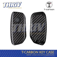 T-Carbon Key Cover Casing Kunci bmw U Series U06 2 Series Active Tourer U11 X1 G Series G09 XM G60 i