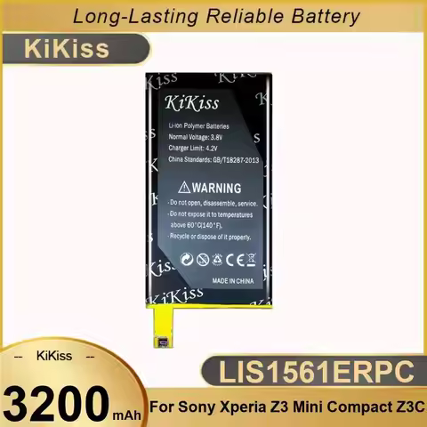 Battery Stable 3200Mah LIS1561ERPC For Sony Xperia Z3 Mini Compact Z3c M55W Z3mini D5803 D5833 SO-02