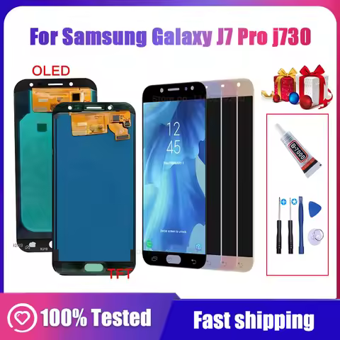 J7 2017 Amoled lcd for Samsung Galaxy J730F J730GM J730G J730 Display J7 Pro LCD touch screen assemb