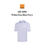 SUNBEAR.com.my Oren Sport QD6000 White Quick Dry Polo Microfiber Cool Fit Collared Tee Dri Fit