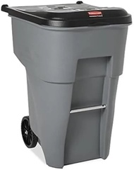 Rubbermaid Commercial Products Brute Rollout Trash/Garbage Can/Bin with Wheels, 95 GAL Garbage & Rec