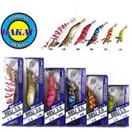 Umpan Candat sotong jenama BAKAU (1.5-3.5g) / Fishing jig for squid (1.5-3.5g) BAKAU Batik squid jig