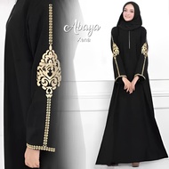 COUPLE ABAYA TURKEY IBU DAN ANAK BAHAN JETBLACK SAUDI DUBAI XENA GAMIS ARAB HITAM