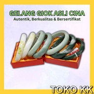 TOKO KK Gelang Tangan Giok Asli Cina Aksesoris KG147