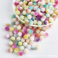 Symphony Carambola Ball Imitation Pearl 8mm Straight Hole Material Handmade ABS Stitching Carambola 