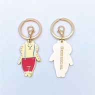 JzFun / 懶洋洋喵之助 金屬吊飾鑰匙圈(吊帶褲)